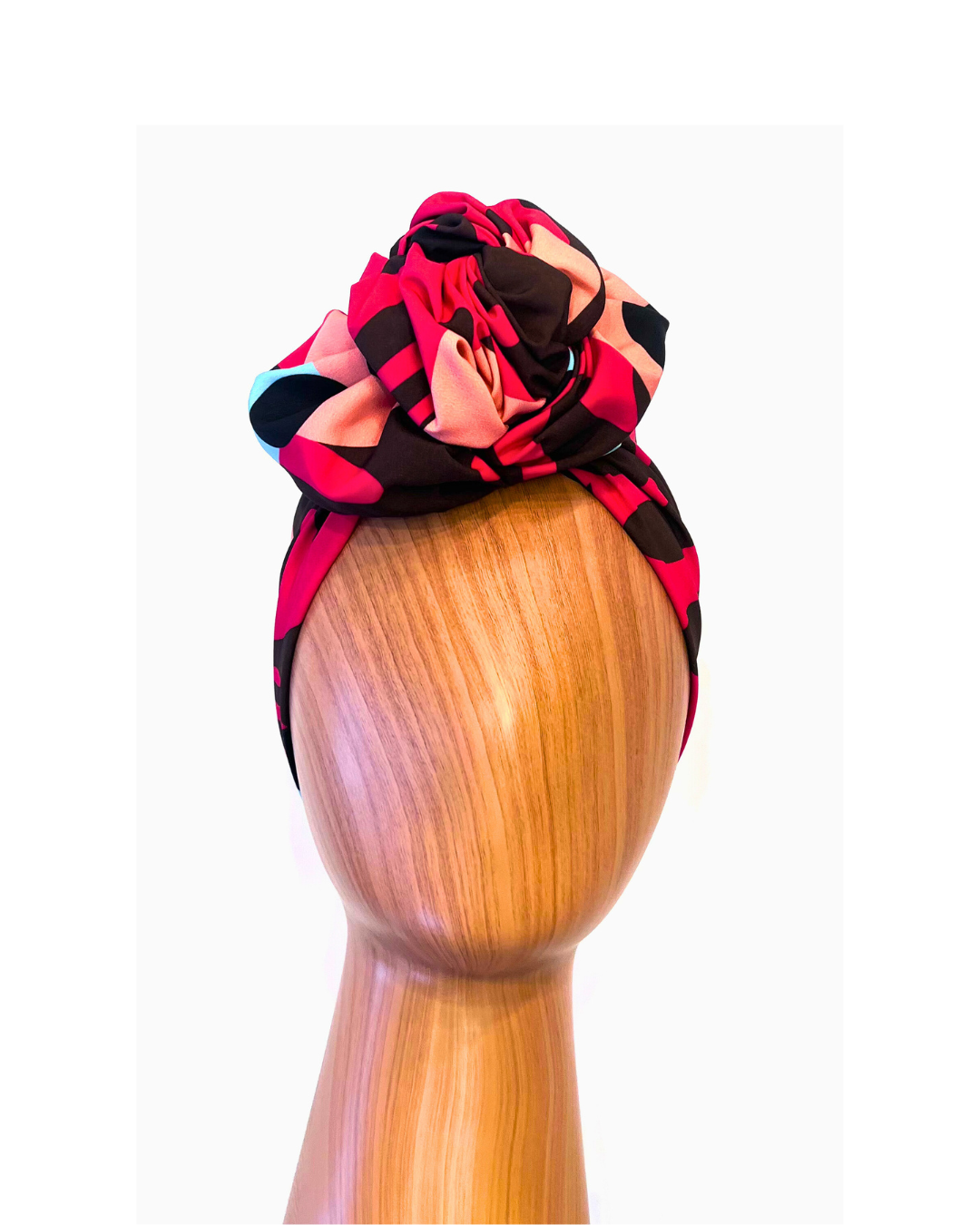 Red Toned Pre-Wrapped Turban